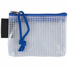 Jam Paper Mesh Zipper Pouches - Assorted Sizes - Blue - 3 Pack-Keep your items safe and secure with these stylish mesh zipper bags