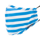 Nautica Non-Medical Reusable Face Masks with Mask Extenders - Blue & Blue/White Stripe - 2 Pack-Solid colour: 100% Cotton - Printed: 100% Polyester exterior, 100% Cotton interior & lining
