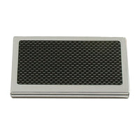 Elegance Carbon Fibre Card Case for Organizing Bus-Material: Synthetic Fiber
