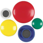 Staples Coloured Button Magnets - Classic Colours - 30 Pack-Assorted colours and sizes