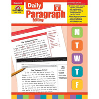 Evan-Moor "Daily Paragraph Editing" Grade 8 Teacher's Edition Activity Book, Editing Skills (EMC2838)-Ages 8 years and grade 8th