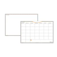 At-A-Glance Undated WallMates Self-Adhesive Dry-Erase Planning Set, Monthly Planner + Writing Surface - 12" x 18" - Bilingual-Undated monthly format with Hot reminder notes area