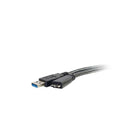 C2G – Câble USB 3.0 54176 de 9,8 pi A mâle vers B mâle de 3,3 pi-La longueur de 3,3 pi permet de relier des appareils éloignés les uns des autres