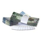 NSSCAN Band - 1.5" - Press-Sens - Currency - 1000 Pack - White-1.5" x 8.25" White Kraft