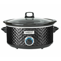 Brentwood Select Slow Cooker 7 Qt - Black-3 Heat Settings: High, Low, Warm