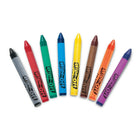 TREND enterprises Inc. Jumbo Wipe-Off Crayons - 8 Pack-Designed to be comfortable for kids - easy removal, no smudges, and smooth strokes.