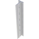 Metalware Boltless Shelving Unit T-Post, 88" Height, Light Grey-For open style shelving includes slots every 1" for shelf or brace installation
