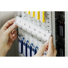 Durable Brushed Aluminum Key Cabinet with Turn Lock - 12 Key - Silver-6-1/4"H x 11-3/4"W x 4-5/8"D