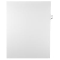 Mark Maker Legal Tabs - Letter Size - White - 1/25th cut - 25 tabs per package - 5 packages Pack - Number 157-White Single Tabs