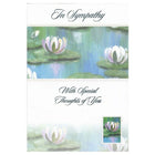 Rosedale 5-1/2" x 8" In Sympathy With Special Thoughts Of You Greeting Cards And Envelopes, 12 Pack (17514)-Printed on premium uncoated card stock