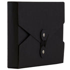 JAM Paper Kraft Chipboard Portfolio, Button and String Tie Closure, 5.5 x 8.5 x 1, Black, 2 Sets of 5 (3036blackg)-Material: Chipboard