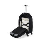 Bugatti Lucas Backpack on Wheels - Polyester-The large main compartment, with its 2-way opening kiss lock zipper, provides easy access to your belongings and offers tightening straps for your overnight clothing.