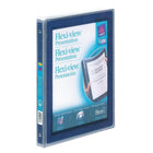 Avery Flexi-View Presentation Binder, 1/2" Sized Round Rings, Blue (15766)-Durable, non-stick polypropylene material won't lift print