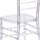 Flash Furniture Elegance Stacking Chiavari Chairs - Crystal Ice - 2 Pack-Constructed of Ultra-Strong Polycarbonate