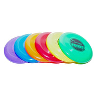 Champion Sports Plastic Frisbee Set, Assorted, 6 Pack (CHSFD125)-For competitive or recreational game of frisbee