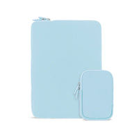 LOGiiX Vibrance Essential 14" Laptop Sleeve - Sky Blue-Sky Blue - Fabric
