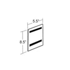 Azar Displays Vertical Wall Mount Sign Holder with Magnetic Tape, 10 Pack (129924)-Wall Mount