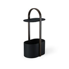 Umbra Hub Storage Table - Black/Walnut-Made of wood and metal, this side table makes a modern and practical addition to any living space