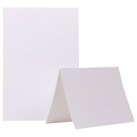 JAM Paper Blank Foldover Cards, A7 size, 5 x 6.63, White Panel, 100 Pack (309945cg)-White
