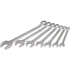 Gray Tools 7 Piece 12 Point SAE, Mirror Chrome, Combination Wrench Set, 7/16"-7/8"-Contains Sizes: 7/16", 1/2", 9/16", 5/8", 11/16", 3/4", 7/8".