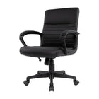 Staples Tervina Luxura Mid-Back Manager Chair, Black-Lumbar support
