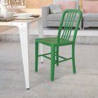 Flash Furniture Green Metal Indoor-Outdoor Chair-Designed for Indoor and Outdoor Use