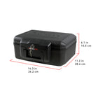 SentrySafe 1200 Small Fire Chest - 0.18 Cu.Ft.-Construction: Blow-moulded plastic with captured fire insulation