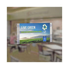 Azar Displays 11" x 17" Acrylic Sign Holder with Suction Cups, Clear, 2 Pack (106609)-For best results, apply to a clean, non-porous surface