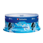 Verbatim 700 MB 40x CD-R, Branded Surface, Spindle, 25 Pack-Blank CD-R media