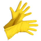 Forcefield Flocklined Latex Dishwashing Style Rubber Gloves - Small-Size: Small