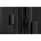 Champs Linen 3-Piece Hardside Luggage Set - Expandable - Black-TSA locks on the 24" and 28" cases