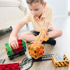 MAGNA-TILES Builder 32-Piece Magnetic Construction Set-What Makes It Unique:  Features extendable magnetic cranes and popular Road pieces that ignite children’s imaginations
