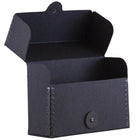 JAM Paper Kraft Chipboard Portfolio, Button and String Tie Closure, Small Wide, 4.25 x 6.25 x 2, Black Kraft, 2 Pack (3536844g)-Portfolio closure: Button and string
