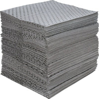 Zenith Safety Fine Fibre Sorbent Pads - Industrial Grade, Universal, 15" x 17", 40 Gal. Absorbancy, 100 /Pack - 100 Pack-Absorbency/Pkg. 40 gal.