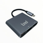 tmd USB-C to 4K HDMI Multifunction Adapter with Power Delivery & USB-A Port - Space Grey-3-Port USB-C Multiport Adapter