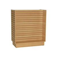 Can-Bramar Econoline Slatwall Merchandiser, 48" x 24" x 54", Maple-Dimensions: 48" x 24" x 54"