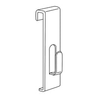 Wamaco Gridwall Flush Hook - White - 40 Pack-Hang framed pictures, signage and packaged products