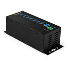 StarTech 7,Port Industrial USB 3.0 Hub with External Power Adapter , ESD & 350W Surge Protection-Mount industrial USB hub where required with built-in mounting brackets or included DIN rails