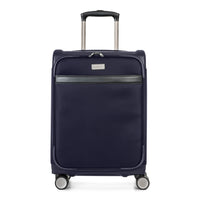 Bugatti Nashville 21.5" Hybrid Hardside/Softside Spinner Carry-on Luggage - Navy-Black/ Hybrid (Polyester and Polypropylene)