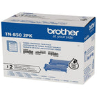 Brother TN850 High Yield Black Toner Cartridges - 2 Pack-Average 8,000 pages per cartridge, 16,000 pages per 2-pack
