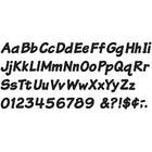 Trend Enterprises 4" Uppercase/Lowercase Italic Combo Ready Letter, Black, 579 Pack-Dimensions: 4"L