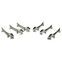 Elegance Dog Knife Rests, Silver-Plated, 6 Pack-Six knife rests