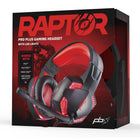 Packard Bell Raptor Pro Plus Gaming Headset With LED Lights - Red-Adjustable design
