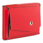 JAM Paper Leather Business Card Case, Angular Flap, Red, 5 Pack (2233317461g)-Material: Italian leather