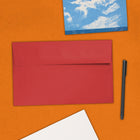 JAM Paper A10 Invitation Envelopes, 6 x 9.5, Brite Hue Red Recycled, 1000 Pack (96078B)-Opening: Booklet