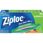 Ziploc Sandwich Bags, 90 Pack-SmartZip seal