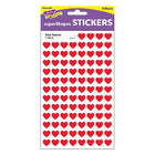 Trend Enterprises Supershapes Stickers, Red Hearts, 8000 Pack (T-46072)-Design: Hearts