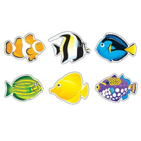 Trend Enterprises 3" DieCut Fish Mini Accents, 216 Pack (T-10822)-MultiColoured fish accents can be used by toddler to 8th grade children
