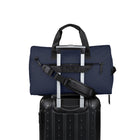 Bugatti, DUF2230BU-NAVY  – Collection Reborn – Sac de sport hybride 2 en 1 – Fait de matériaux recyclés à 100% - Bleu Marin-Sac hybride léger 2 en 1 : sac de sport et sac à dos