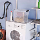 Curver Latchmate 26L Box-Nestable when empty, stackable with lid